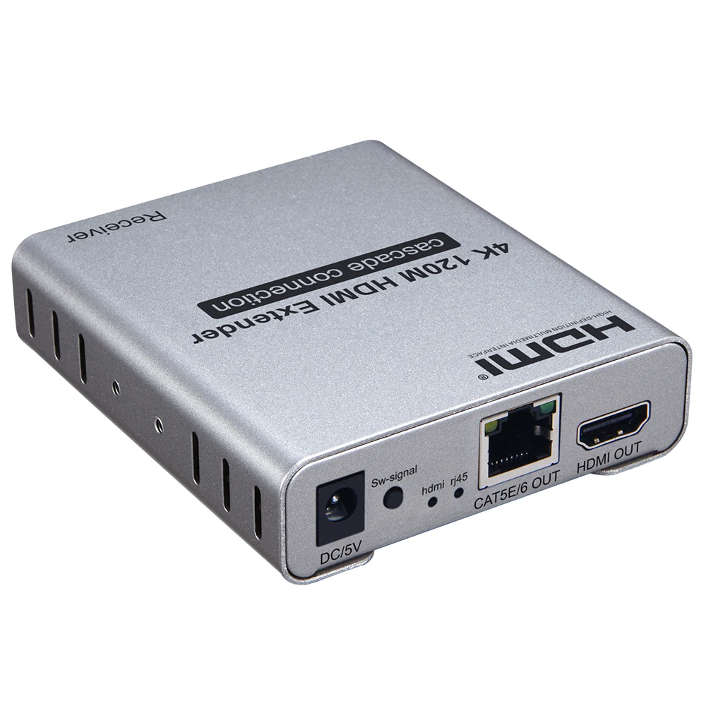 4 K HDMI удлинитель с ИК-над cat5e/6 до 120 м каскадное соединение один TX к N RX поддерживается