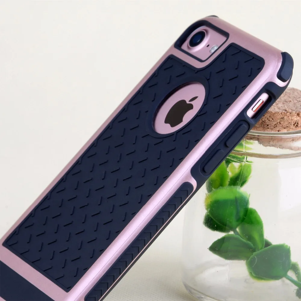 

ITEUU Tough Soft TPU Case for iphone 7 7 Plus Anti-knock Shockproof Anti-slip Silicone Back Cover Shell For iPhone 7/7 Plus