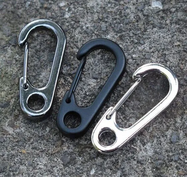 

5pcs/pack Stainless Steel Split Keychain Key Ring Clasps Clips Hook