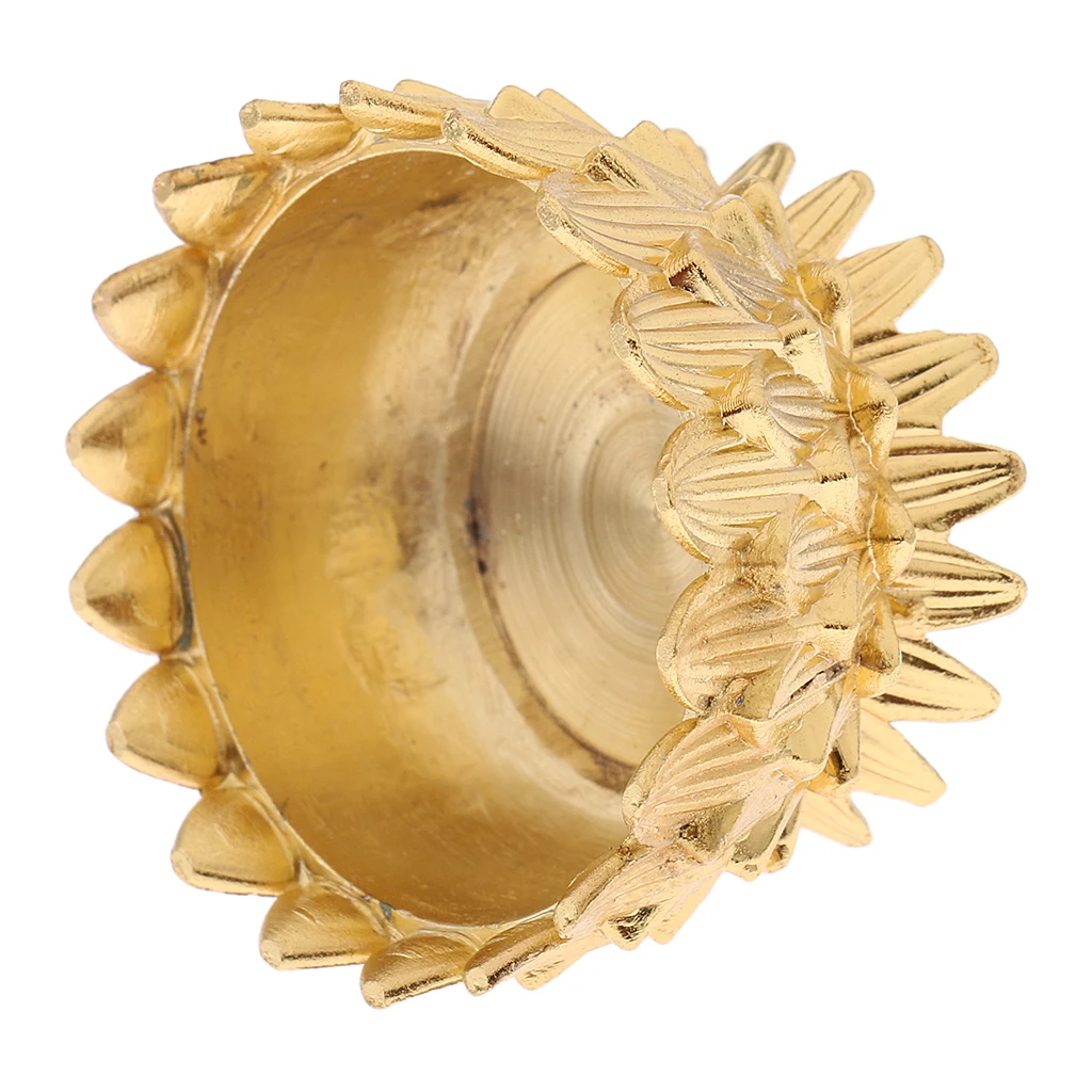 Lotus Flower Lamp Holder Ghee Lamp Holder Tibetan Oil Lamp Buddhist Supplies for Buddha Pray Home Decor