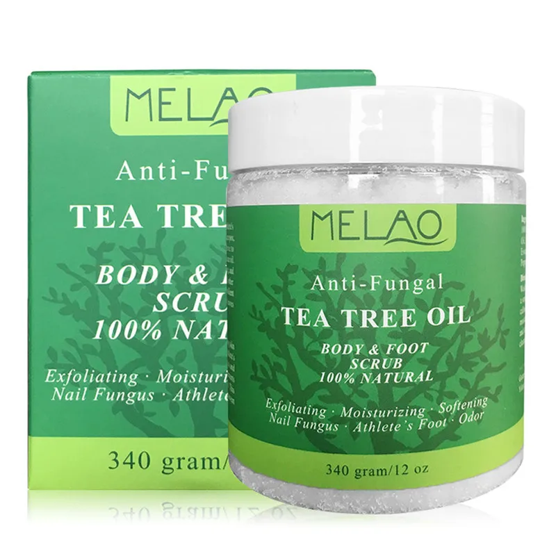 

Natural Tea Tree Oil Organic Body Foot Exfoliating Cream Anti-fungal Moisturizing Whitening Cream Gel Exfoliator Scrub Removal