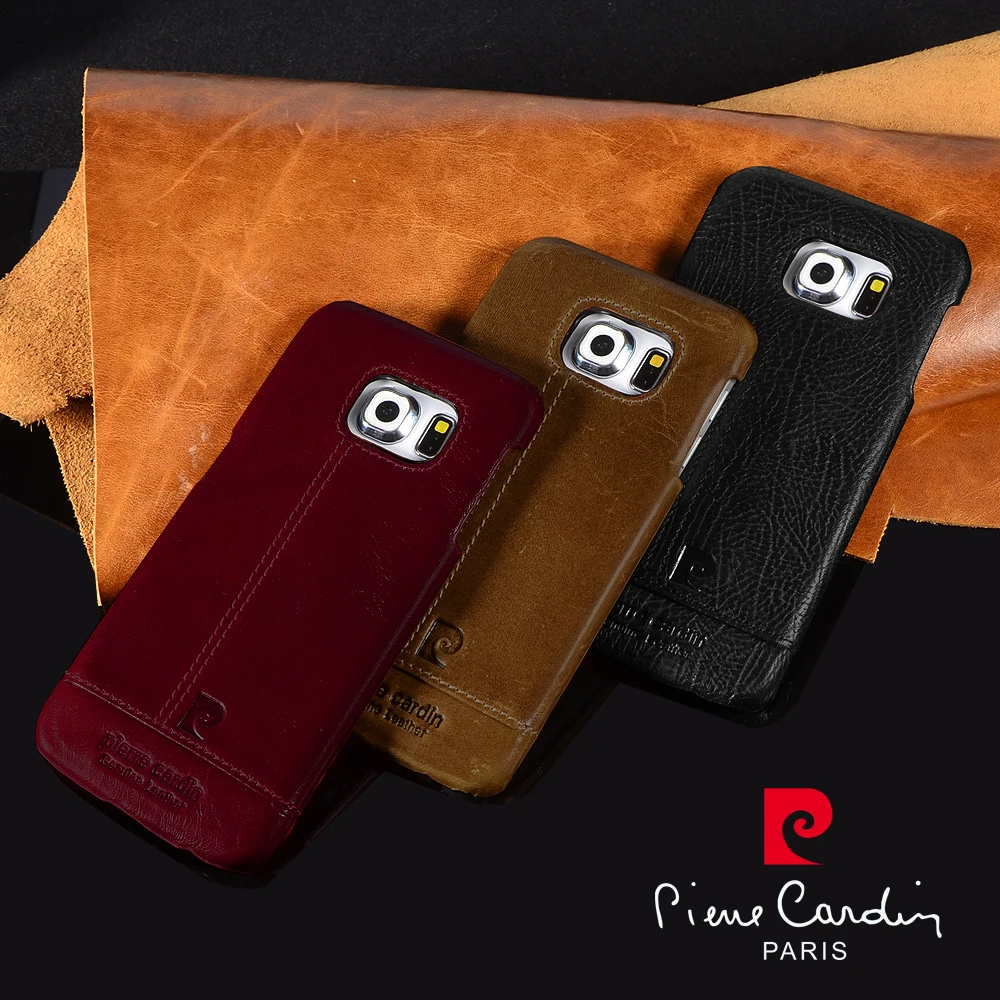 Pierre Cardin Genuine Leather 2018 Luxury Cell Phones Case