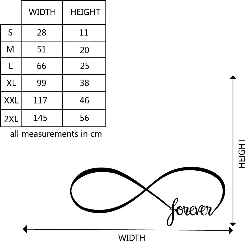 Unendlichkeit Für Immer Quote Wandaufkleber Unendlichkeit Für Immer