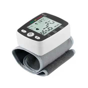

LCD Digital Display Automatic Wrist Blood Pressure Monitor with Cuff Household Use sphygmomanometer tonometer