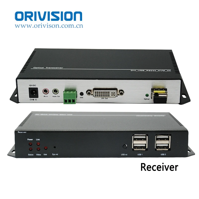 ZY-OKD501 4K* 2K HDMI, DVI KVM волоконно-оптический расширитель 10 км с rs232/USB/Аудио/микрофон/EDID over Single-режим 1-core LC волоконно для безопасности