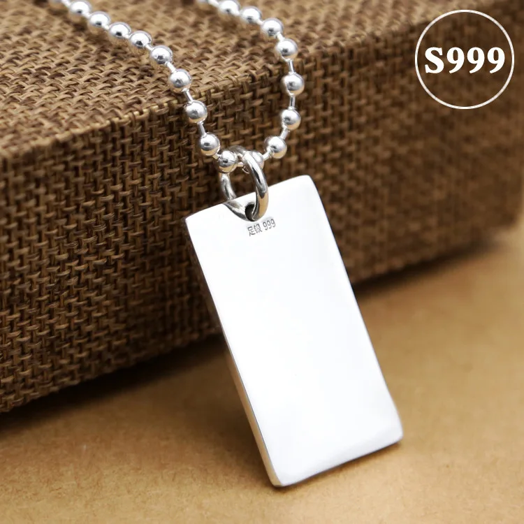 

2019 Top Fashion Asg Cluci Cage Pendants Sterling Jewelry For Men And Women Contracted Smooth Flat Pendant Sweater Chain With