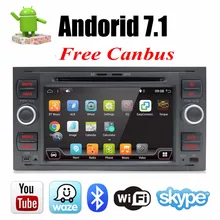 Bosion Автомобильный мультимедийный плеер Android 7.1.1 gps Авторадио 2 Din 7 дюймов для Ford/Mondeo/Focus/транзит /C-MAX/S-MAX/Fiesta 2 ГБ Оперативная память