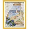 The Seaside Lighthouse Paintings Counted Printed On Canvas 14CT 11CT DMS Cross Stitch Pattern Embroider kits DIY Needlework Sets ► Photo 3/6