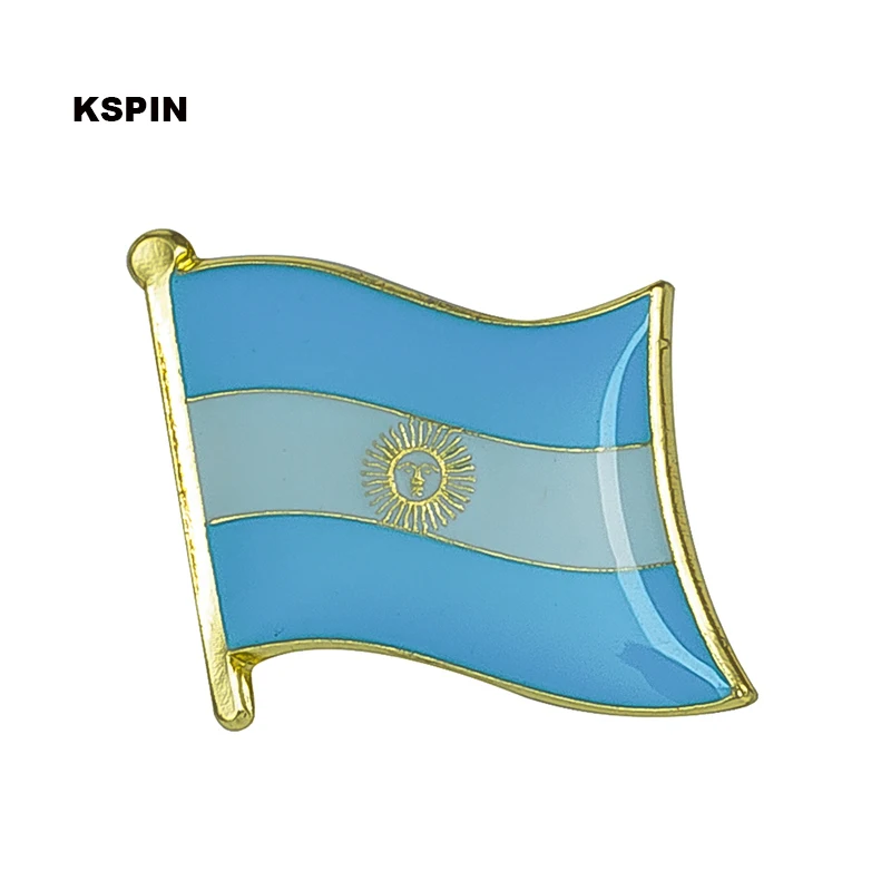 

Argentina Metal Flag Lapel Pin Badges For Clothes In Patches Rozety Papierowe Icon Backpack KS-0005