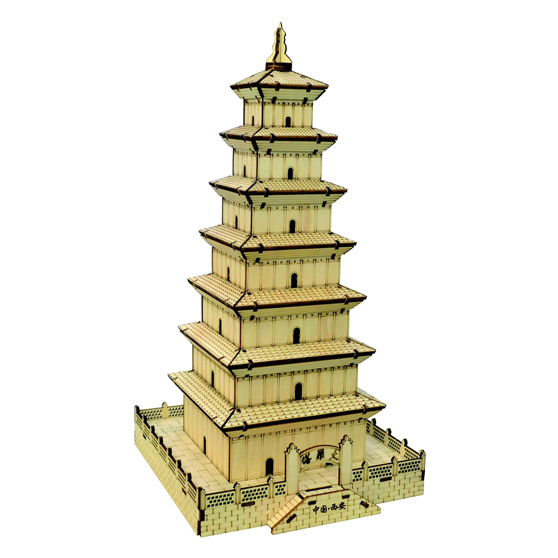 

High-precision Laser Cutting Puzzle 3D Wooden Chinese Style Theme Jigsaw Model - Xi'an Big Wild Goose Pagoda