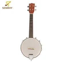 New 23” Sapele Nylon 4 Strings Concert Banjo Ukulele Uke Bass Guitar Guitarra For Musical Stringed Instruments Lovers Gifts