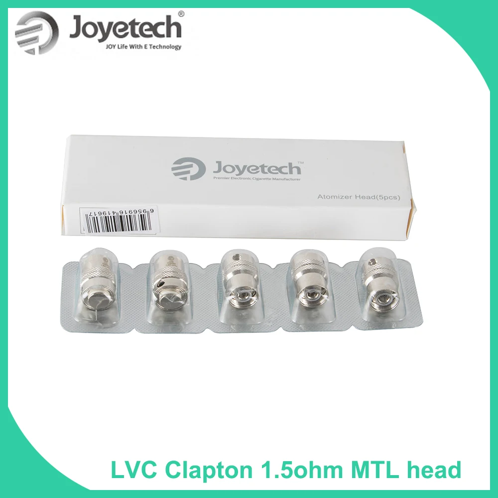 

5pcs/lot Original Joyetech LVC Clapton 1.5ohm MTL Coil Head for Cubis Pro Atomizer eGo Aio Tank Vape Electronic Cigarette