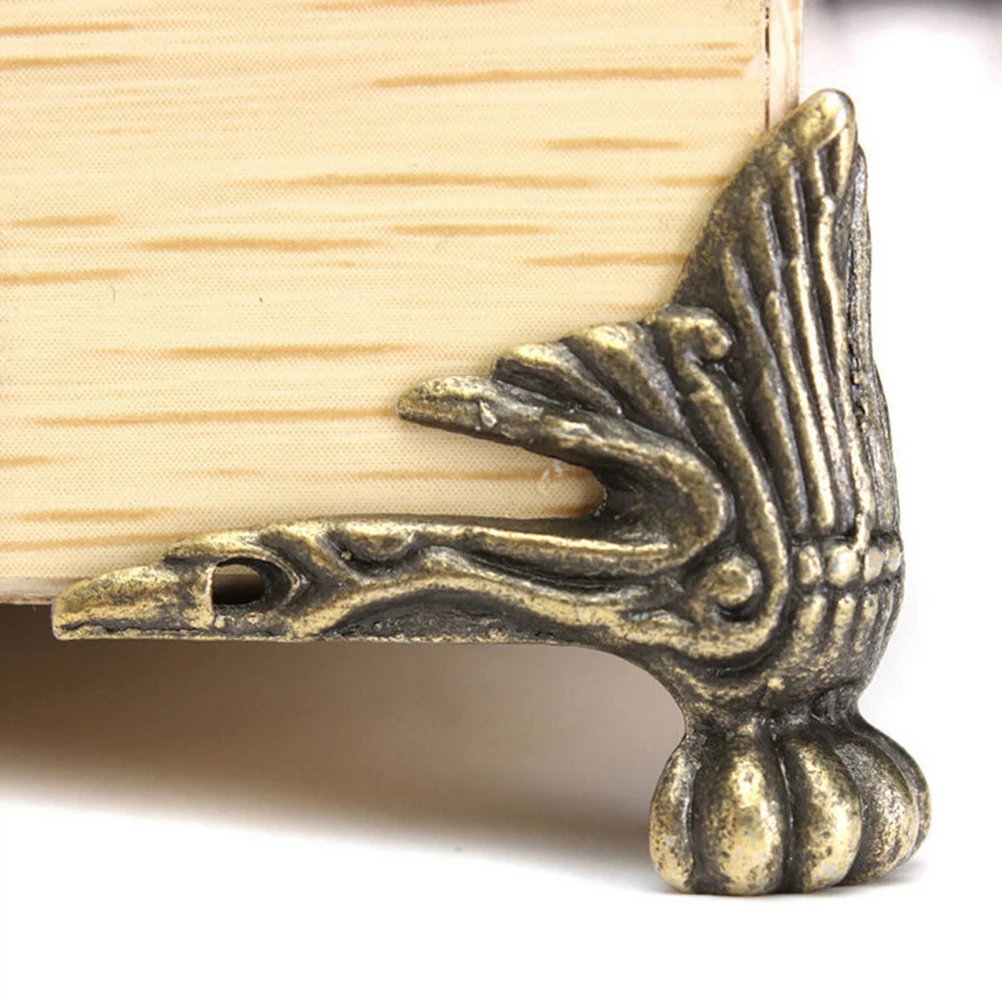 

4Pcs Wood Case Decorative Feet Leg Corner Protector Guard Box Corner Protectors Home Decoration Jewelry Chest Gift Wholesale