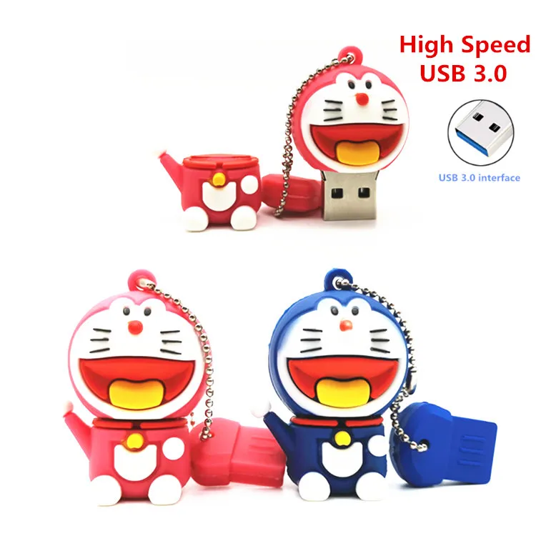 Высокоскоростной USB 3 0 мультфильм Doraemon Usb флэш накопитель 4 ГБ 8 16 32 64 Флешка карта