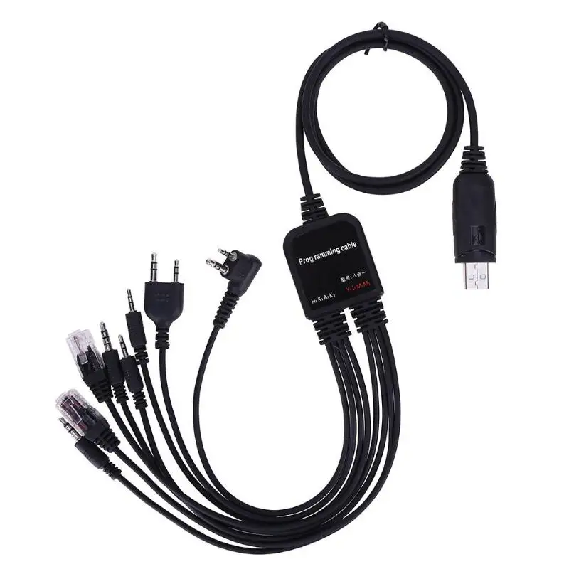 

Multiple 8 in 1 USB Programming Cable for Baofeng for Motorola Kenwood TYT QYT Radio HDMI