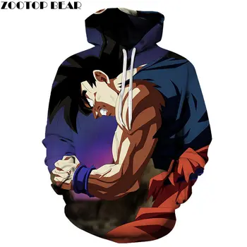 

Caught By Something Dragon Ball Hoody Anime Mens Pullover Sweatshirt Pullover Hoodie Casual Streatwear Sweatshirt ZOOTOP BEAR