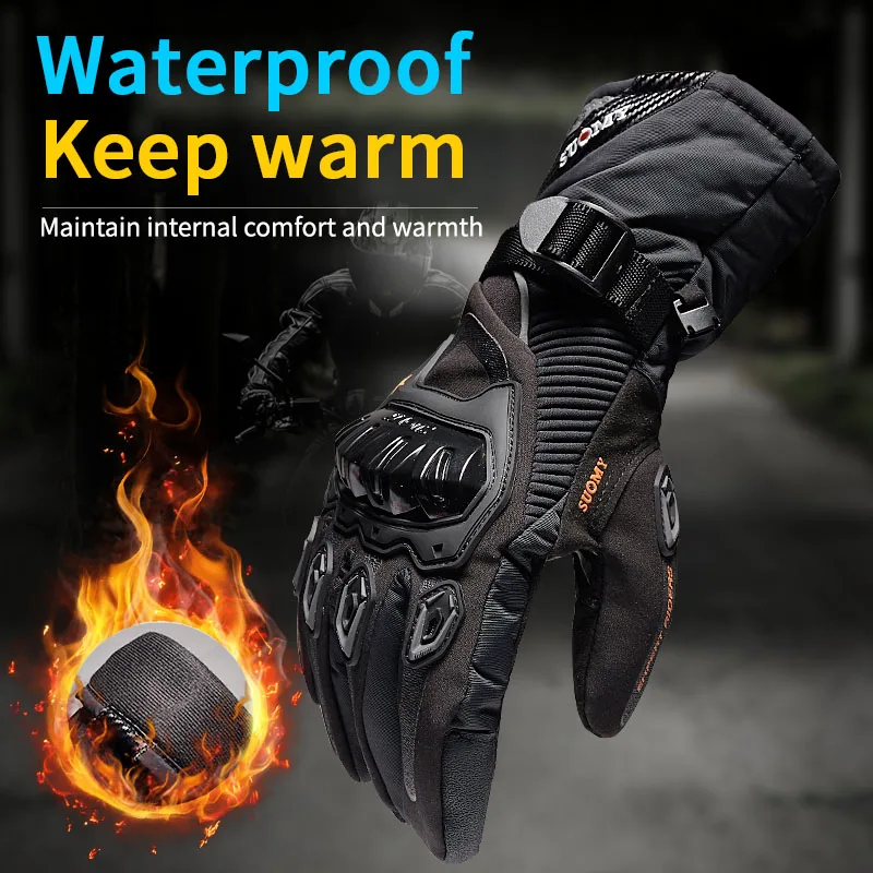 

Motorcycle Gloves Man Touch Screen Winter Warm Waterproof Windproof Protective Gloves Guantes Moto Luvas Motosiklet Eldiveni