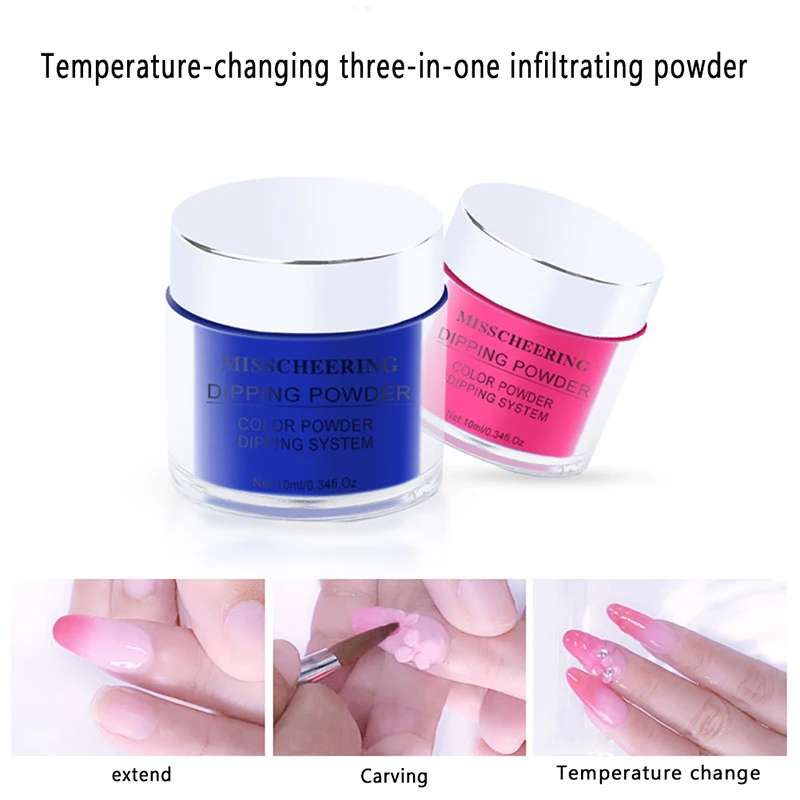 Beautiful Dipping Nail Powders Base Coat Gradient Nail Natural Color Nail Art Decorations