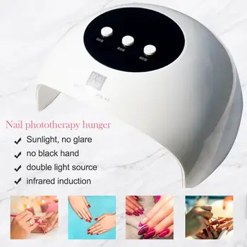 

36W UV LED Nail Dryer Lamp for Gel Nail Polish Quick-Drying Lamp Intelligent Induction LED Lamp Nail Polish Manicure Machine