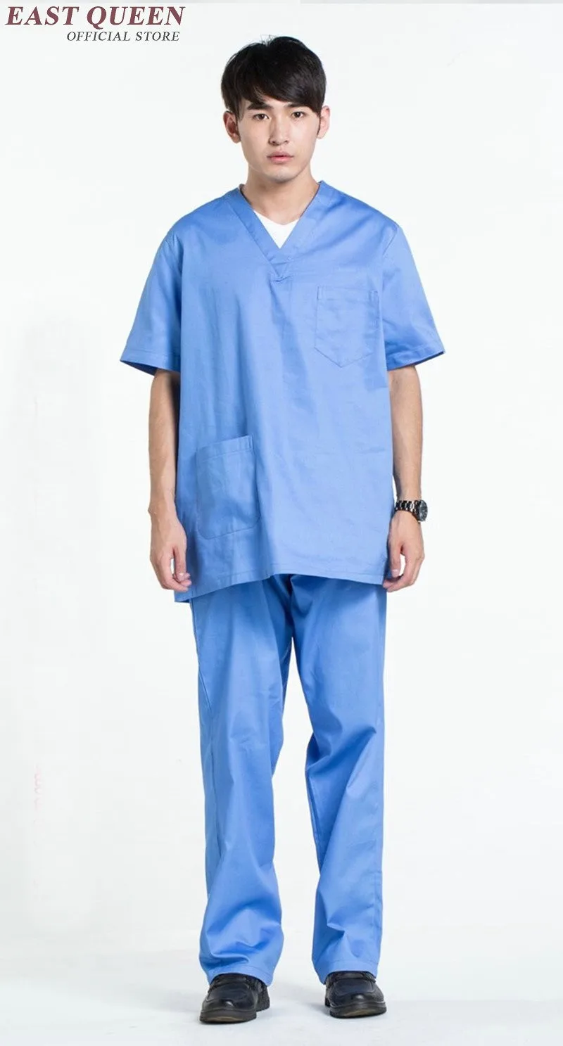 Хирургический костюм доктор униформа скраб набор медицинская одежда для больницы медицинский костюм одежда клиника хирургический костюм AA746