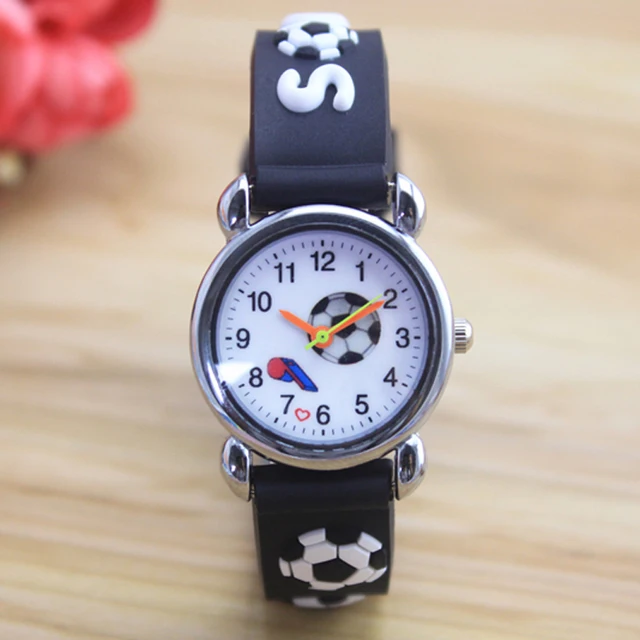 New 2018 Children Cartoon Watches Football Children Silicone Watches Quartz Fash New 2018 Children Cartoon Watches Football Children Silicone Watches Quartz Fash