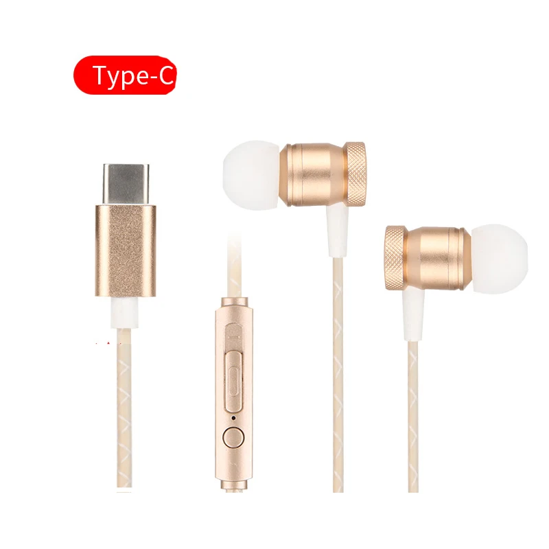 

2018 PZ earphones In Ear Earphone Monitors HiFi Earbuds Microphone Transparent Sound for mobile phone with type-c port 2018