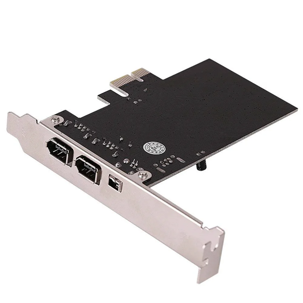 PCIe 3 порта 1394A Firewire Плата расширения PCI Express к IEEE 1394 контроллер адаптера 2x6 Pin и 1x4 Pin для настольных ПК