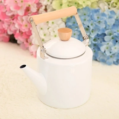 Эмалированный чайник, бутылка для воды, чайник для воды - Цвет: White