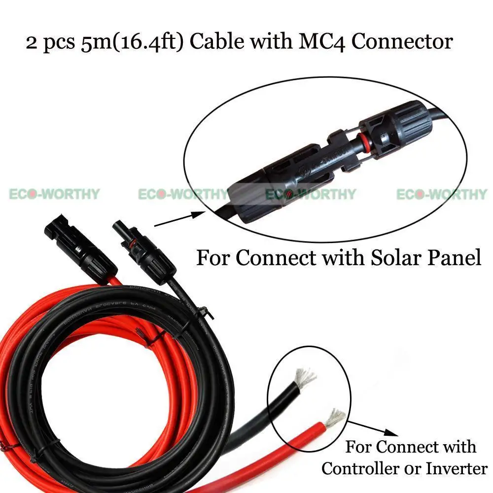 

ECO 100W COMPLETE KIT:100W 18V Solar Panel for 12V battery charge 15A controller