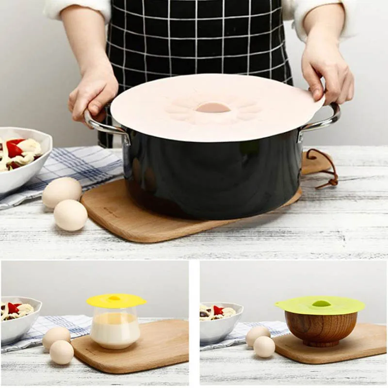 Универсальная Силиконовая Вакуумная крышка легкое вакуумное уплотнение