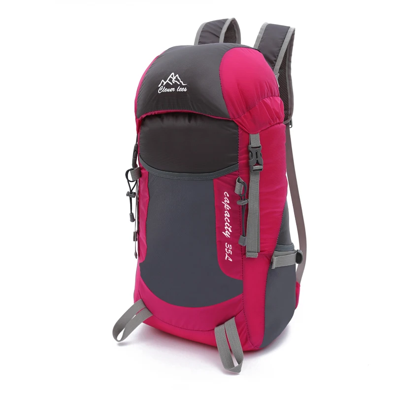 Jianfeng Waterproof ultralight Travel Foldable Backpack 35L lightweight nylon outdoor folding backpack Folding bag for Women Men