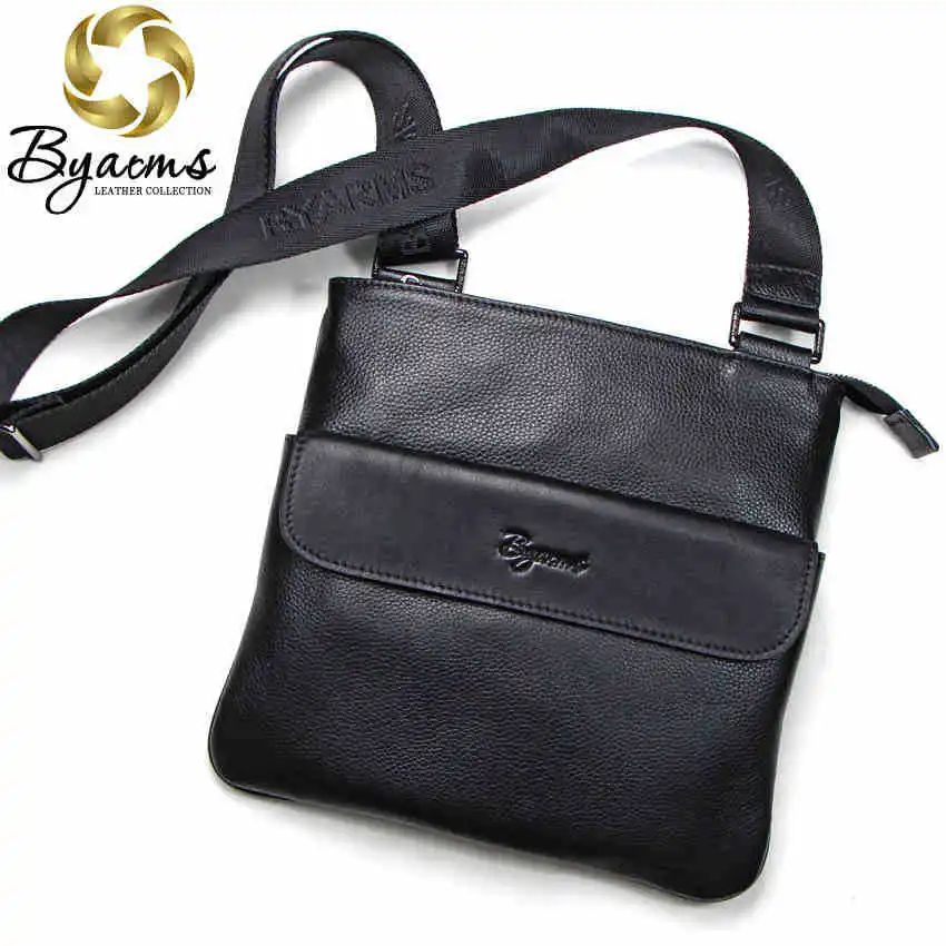 Free Shipping 2 Colors Genuine Leather Men Messenger Bags Genuine Leather Bags Fashion Men Bags 1051