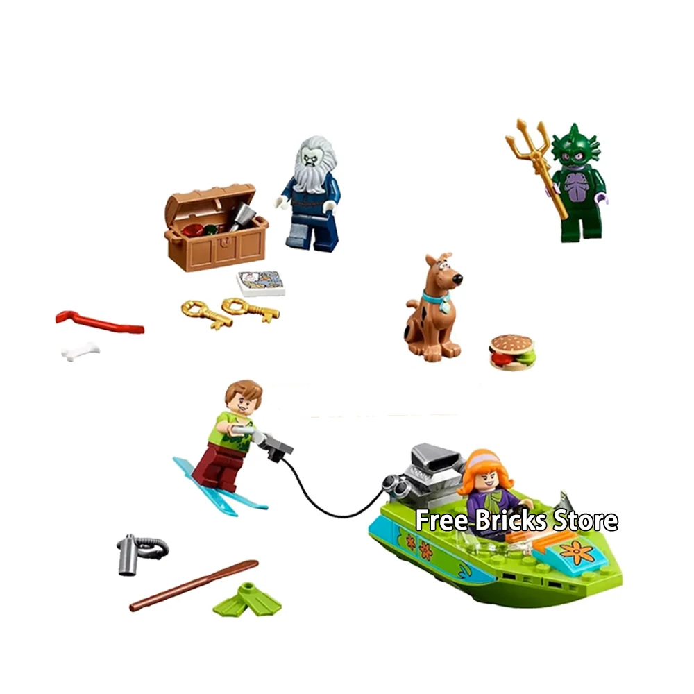 Ajuste-Legoness-75903-Scooby-Doo-embrujada-faro-conjunto-Animal-perro-Mini-figura-Bela-10431-bloques-de (2)