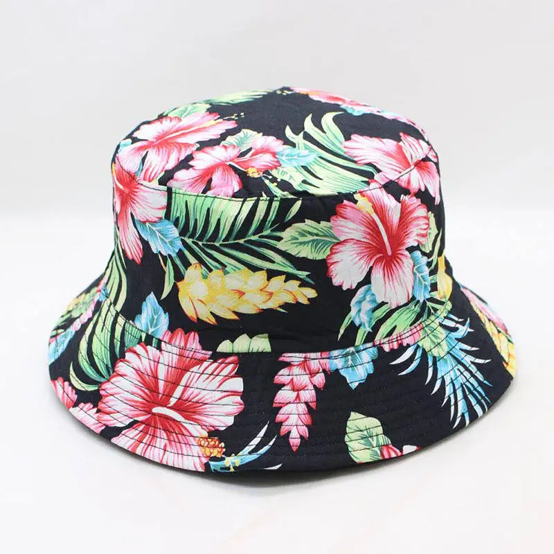 

LDSLYJR Flower print Bucket Hat Fisherman Hat outdoor travel hat Sun Cap Hats for Men and Women 281