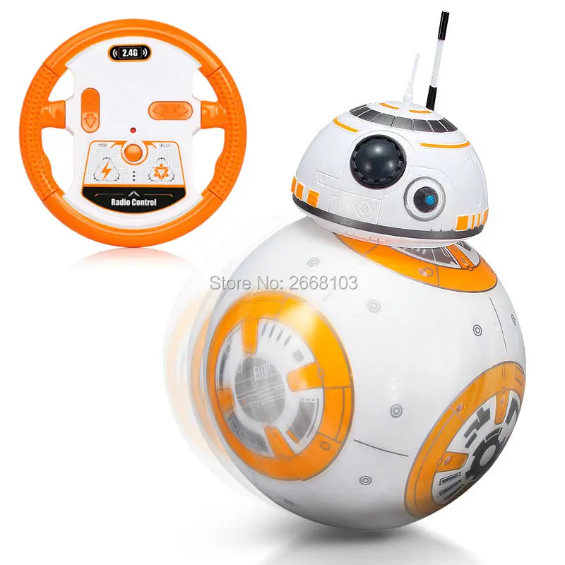 Обновленная модель дроида на радиоуправлении со звуковой музыкой версия BB 8 Ball 2 4G