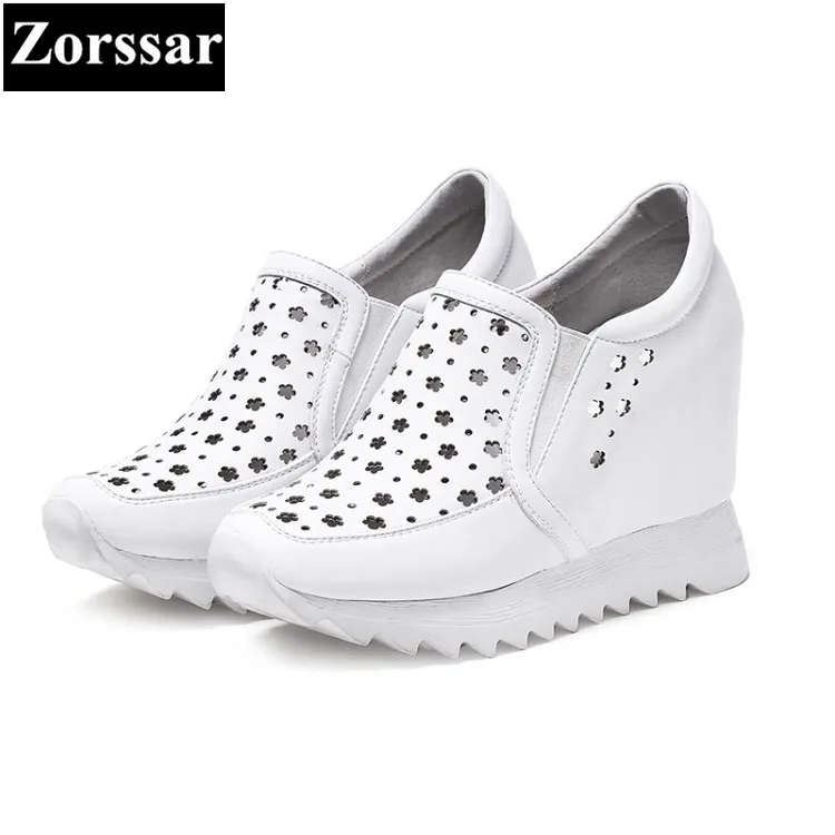 

{Zorssar} 2017 summer Fashion Women High Heels ladies wedge shoes Platform Pumps Woman height increase shoes casual Women shoes