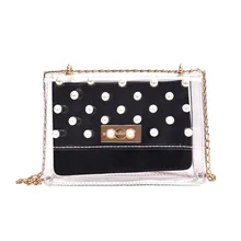 6009 летняя прозрачная гелевая сумка женская сумка на плечо сумка для студента сумка на плечо прозрачная сумка# XB35