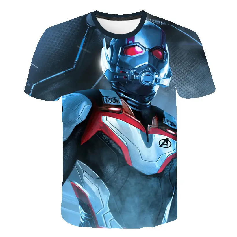 2019 summer New Fashion Avengers 4 Endgame Quantum War 3D Printed T shirts Men/women Shirt Iron man Cosplay Short Sleeve Costume