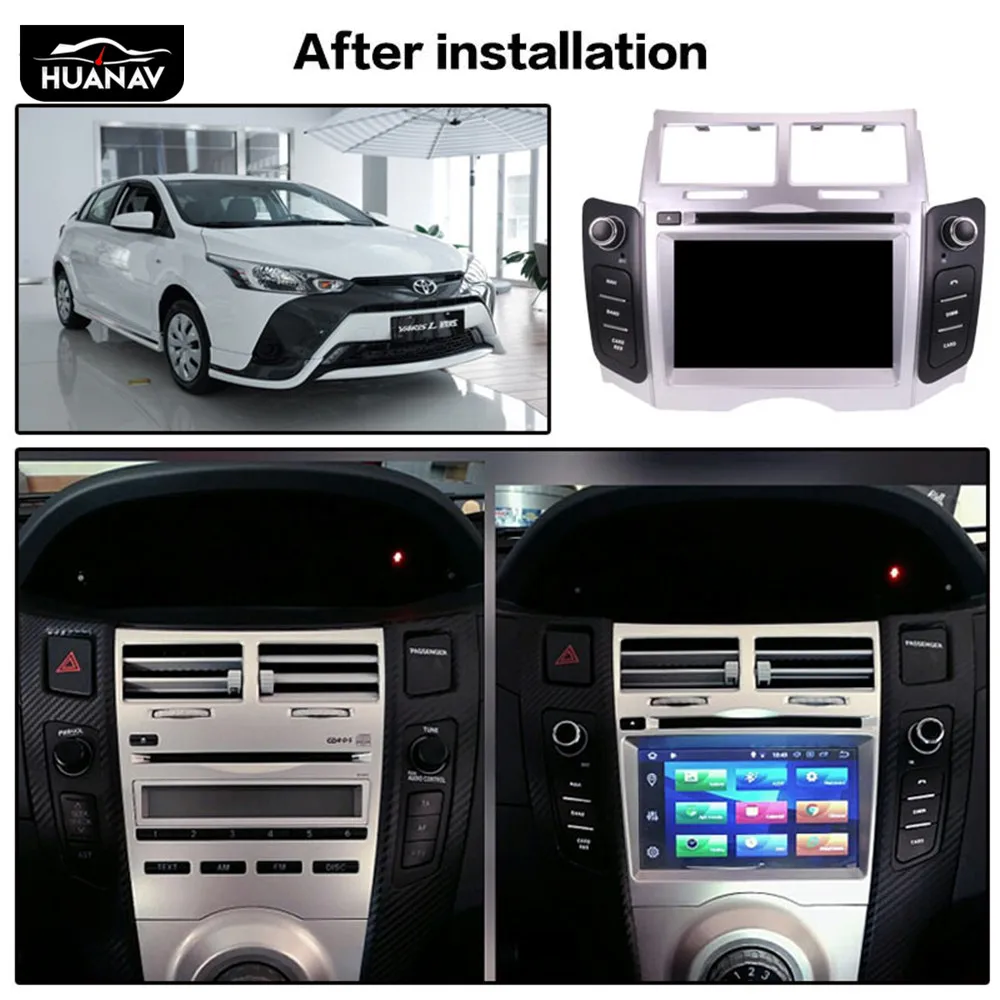 

Android 8.1 Car DVD Player GPS navigation For Toyota YARIS 2005-2011 Auto radio player multimedia screen headuint tape recorder