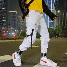 Штаны в стиле хип-хоп, уличная одежда, мужские штаны для бега, мужские повседневные брюки-карго, брюки с эластичной резинкой на талии, штаны-шаровары для мужчин