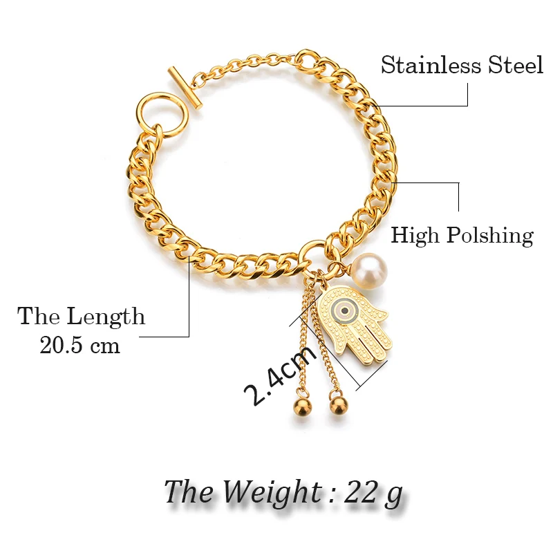 Personality-Luck-Hand-of-Fatima-Christian-Jewelry-Hamsa-Hand-Pendant-Gold-Color-Stainless-Steel-Link-Bracelets (1)