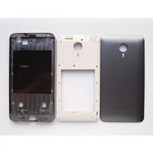 Baansam ЖК-дисплей Передняя средняя рамка Батарея задняя крышка для MEIZU MX4 5,36 Корпус чехол со встроенной антенной без Мощность кнопки регулировки громкости