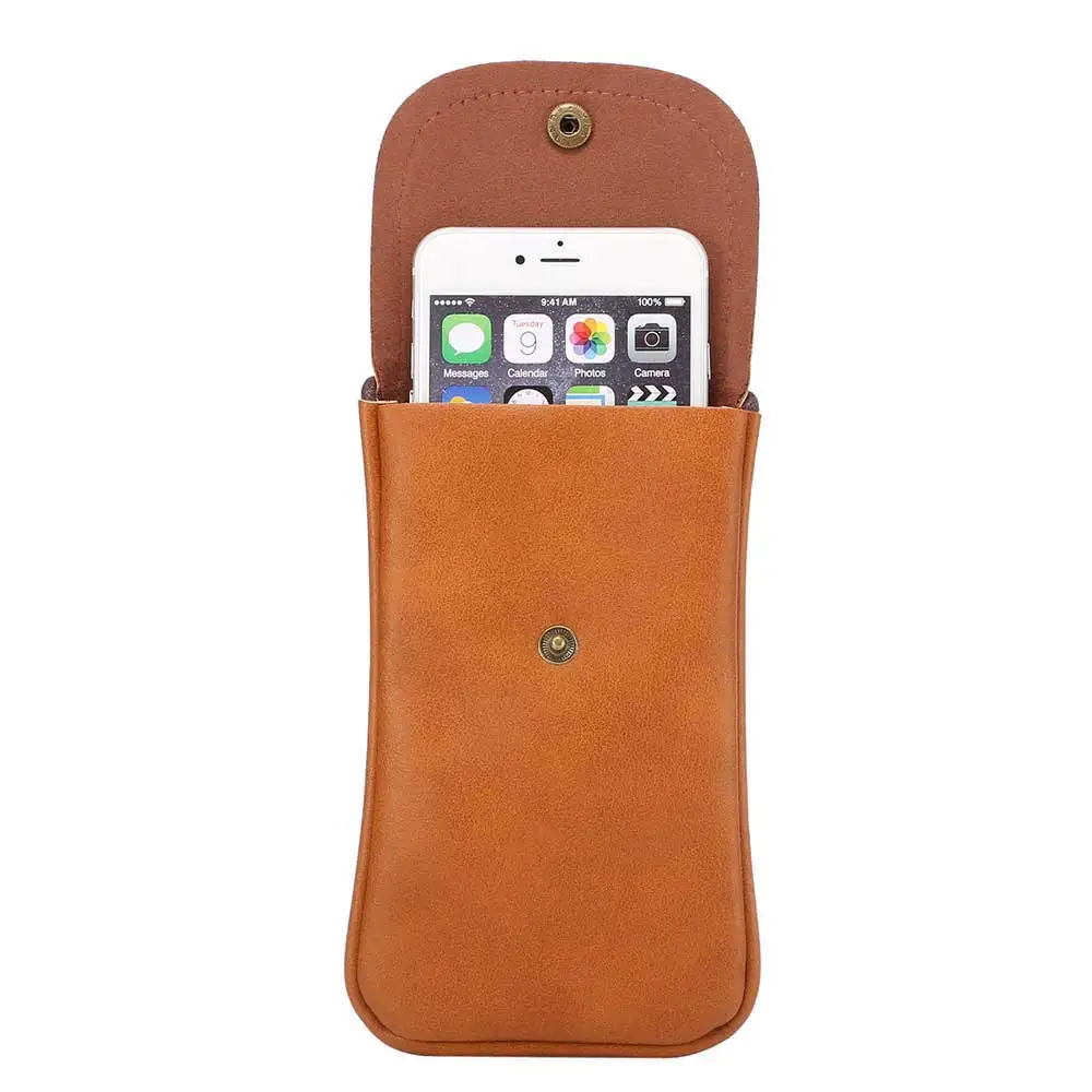 New Universal Leather Cell Phone Bag Shoulder Pocket Wallet Pouch Case ...