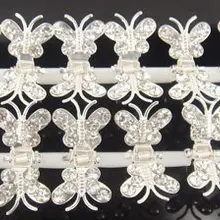 Модный хрустальный цветок мини-зажим для волос клип