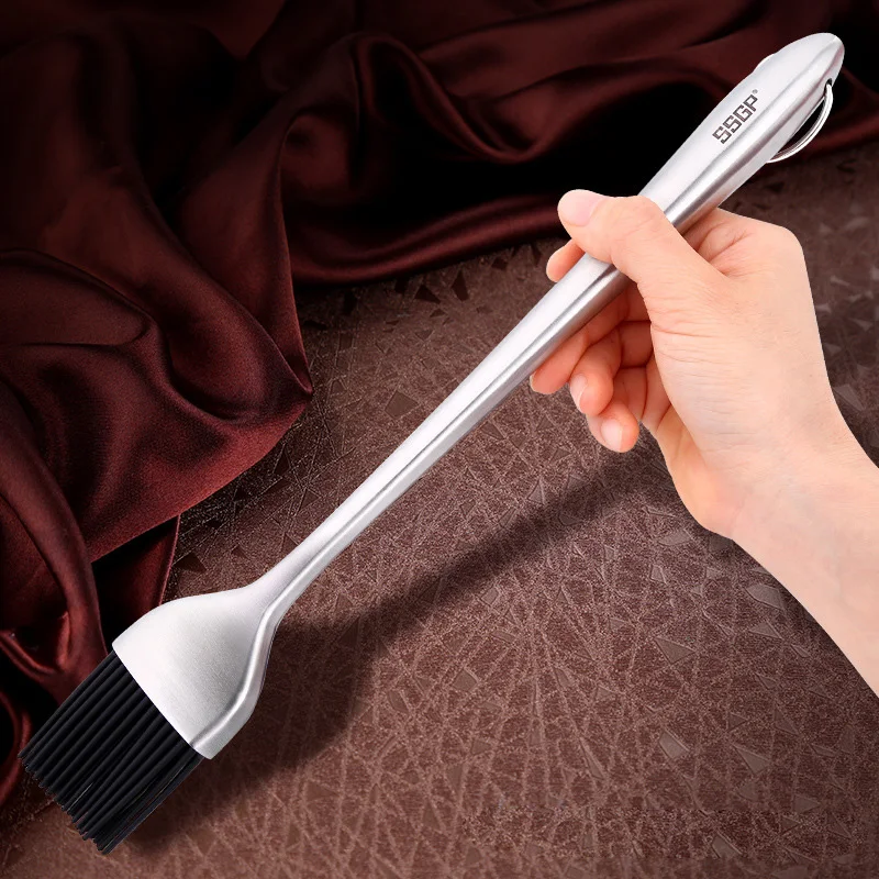 1pc 304 Stainless Steel Handle Long Anti scald Food grade Silicone