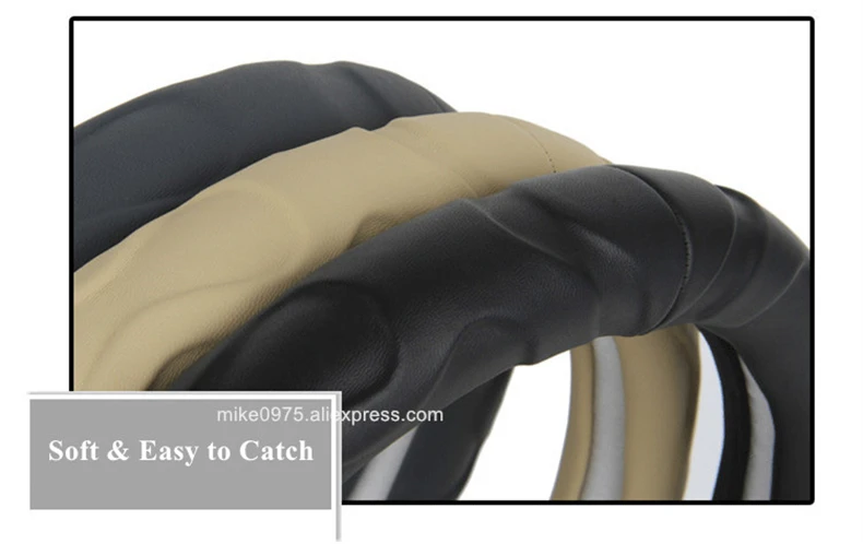 sheep leather steering wheel cover 7