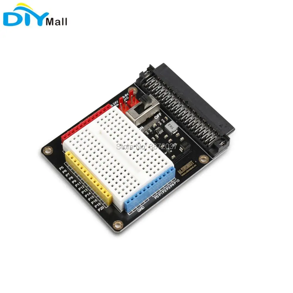 Плата расширения с макетом на борту прозрачный защитный чехол для BBC Micro: bit Microbit DIY