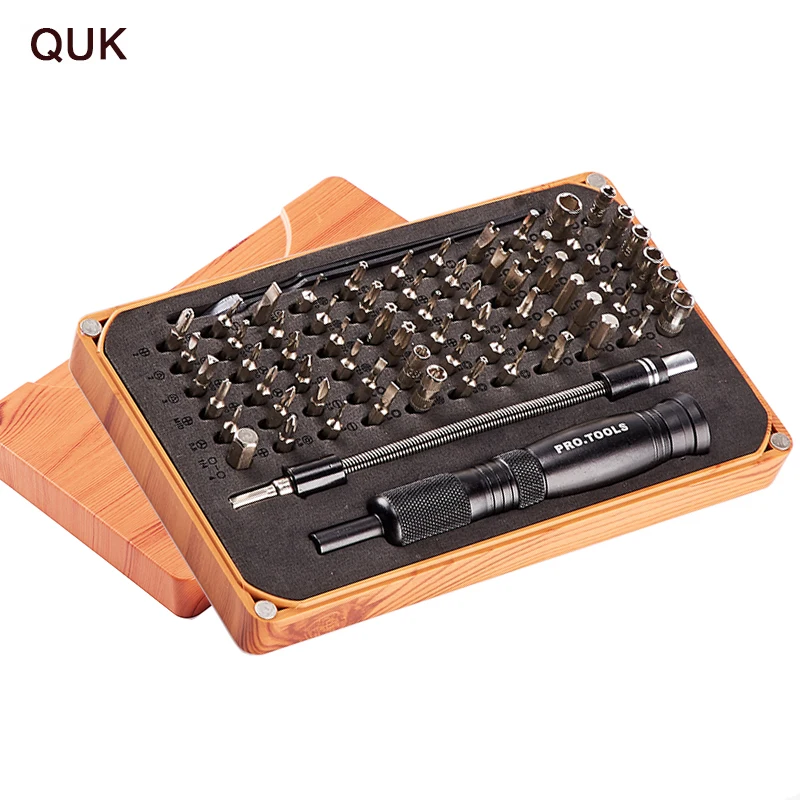 

QUK 69 In 1 Screwdriver Set Precision Magnetic Driver Torx Bits Tweezer Flexible Drill Repair Open Tool Kit Hand tools For Phone