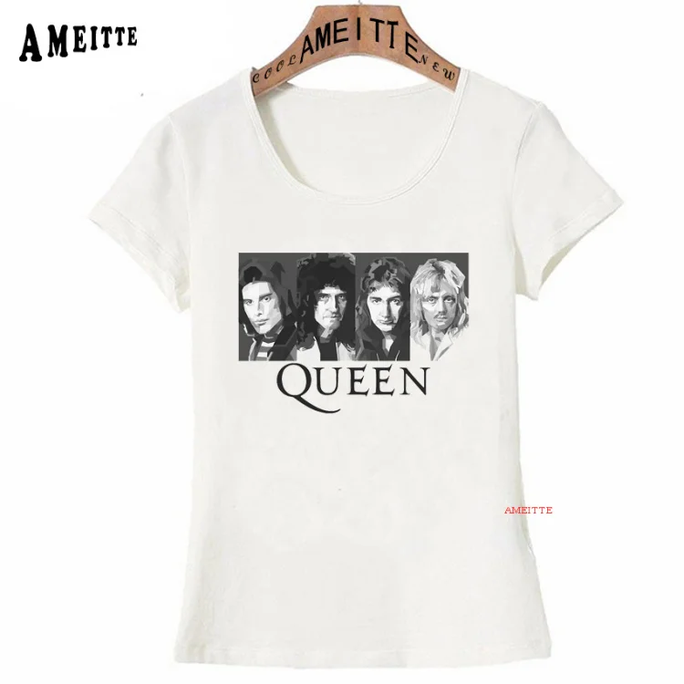 Ретро рок-музыка футболка Фредди Меркурий группа королевы классические футболки летние в стиле хип-хоп женская футболка модные повседневные топы для девочек - Цвет: Z7597