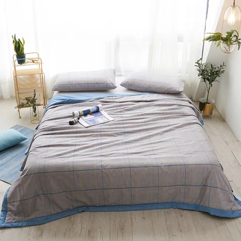 

100%Cotton Super Soft Lightweight Bedding Quilt Set Twin Queen size Comforter Skin Friendly Breathable Comfortertable Reversible